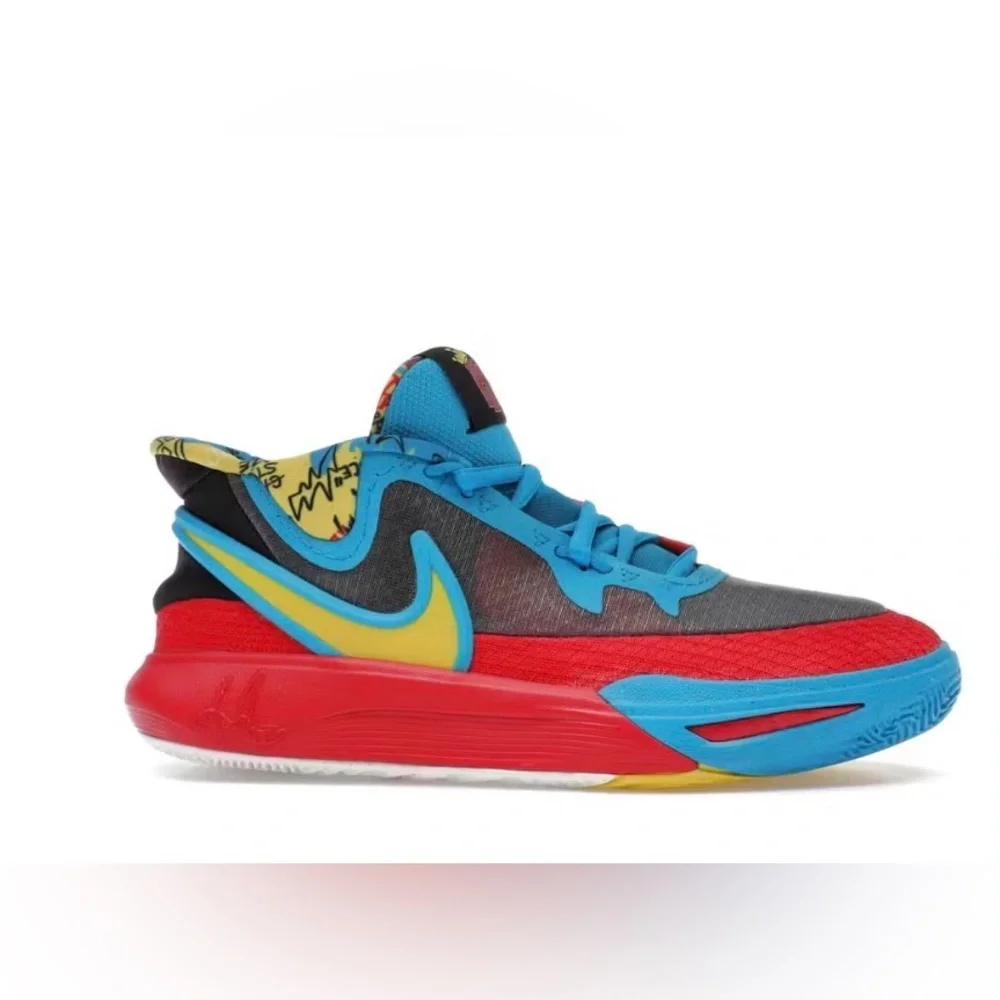 Nike Men's Multicolor Basketball Shoe — Blue, Red, Yellow